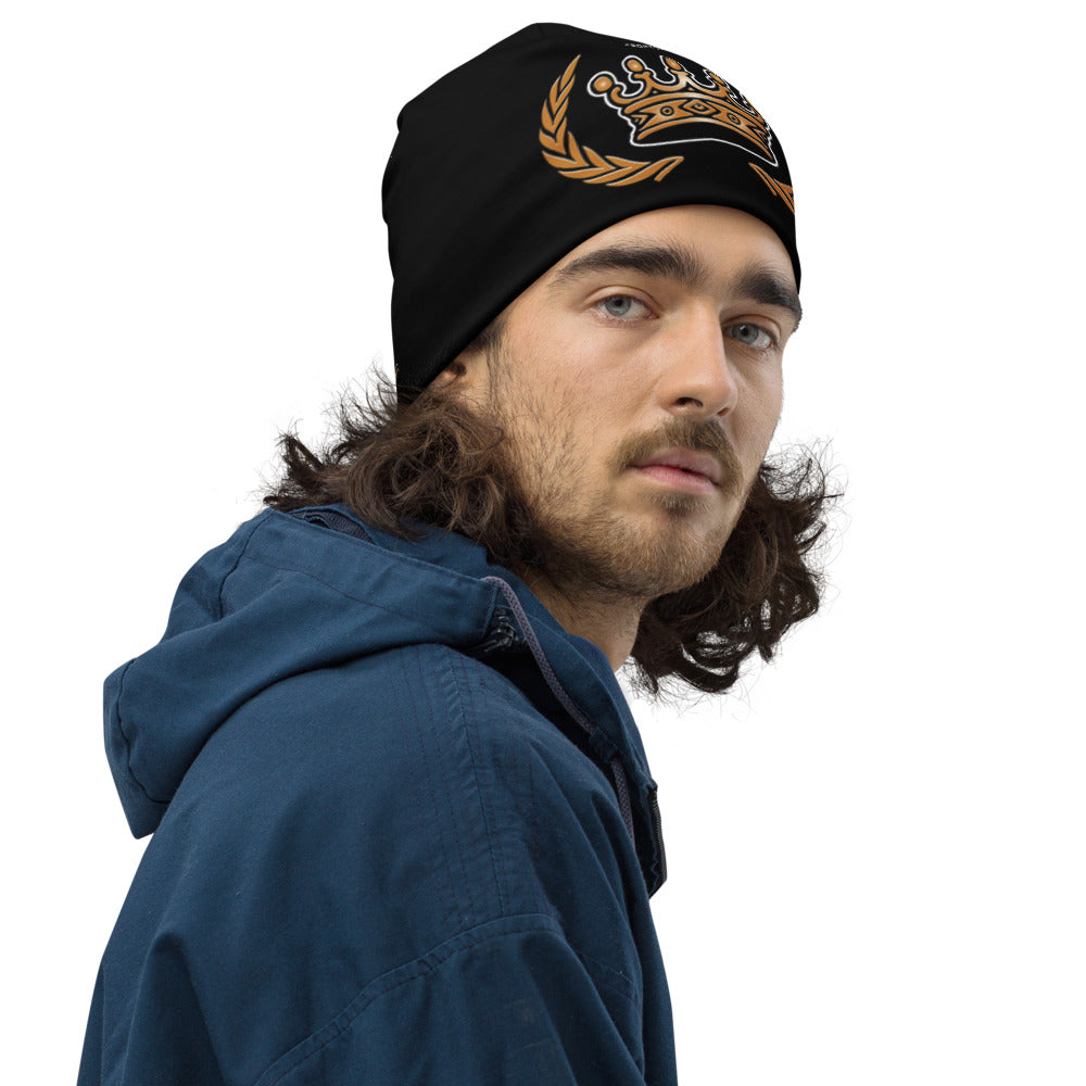 FRONTO KING CROWN - All-Over Print Beanie